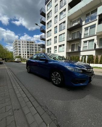 Honda Civic cena 70000 przebieg: 76000, rok produkcji 2018 z Warszawa małe 352